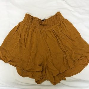 Mustard yellow super soft and trendy shorts!